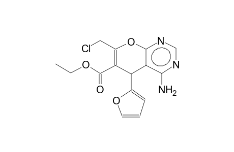 4-AMINO-6-ETHOXYCARBONYL-5-(2-FURYL)-7-CHLOROMETHYL-4H-PYRANO[2,3-D]PYRIMIDINE