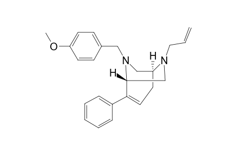 (1S,5S)-6-Allyl-8-(4-methoxybenzyl)-2-phenyl-6,8-diazabicyclo-[3.2.2]non-2-ene