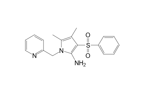 1H-Pyrrol-2-amine, 4,5-dimethyl-3-(phenylsulfonyl)-1-(2-pyridinylmethyl)-