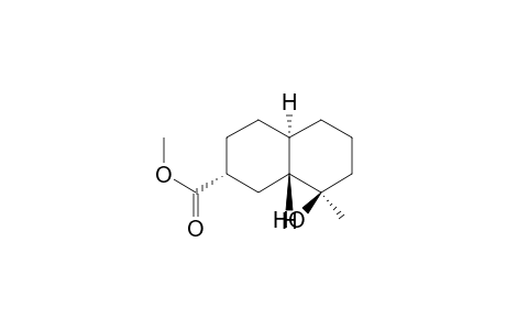 2-Naphthalenecarboxylic acid, decahydro-8-hydroxy-8-methyl-, methyl ester, (2.alpha.,4a.alpha.,8.alpha.,8a.beta.)-