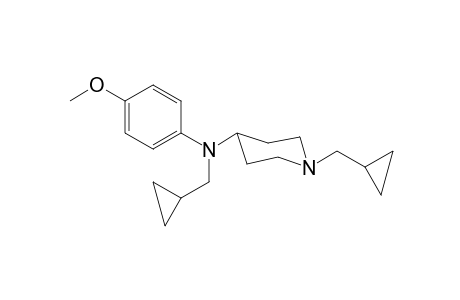 N,1-Bis(cyclopropylmethyl)-N-(4-methoxyphenyl)piperidin-4-amine