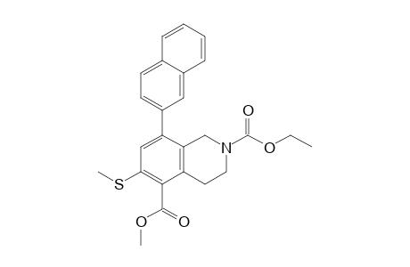 2-O-ethyl 5-O-methyl 6-methylsulfanyl-8-naphthalen-2-yl-3,4-dihydro-1H-isoquinoline-2,5-dicarboxylate