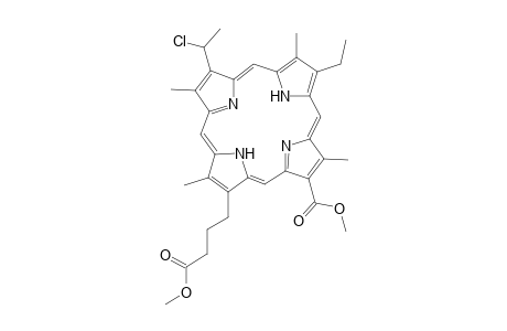 2-(2-Chloroethyl)-4-ethyl-6-methoxycarbonyl-7-(3-Methoxycarbonylpropyl)-1,3,5,8-tetramethylporphyrin