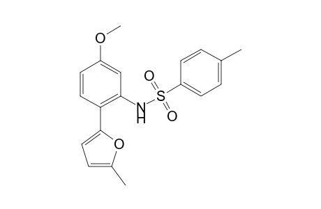 4-Methyl-N-[5-methoxy-2-(5-methyl-2-furyl)phenyl]benzenesulfonamide
