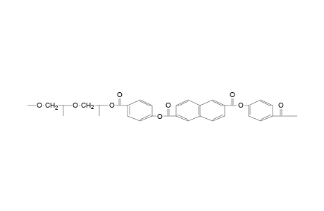 Polyester based on dipropylene glycol, 4-hydroxybenzoic and 2,6-naphthalenedicarboxylic acids