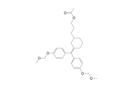3-(3'-Acetoxypropyl)-1-[bis(p-{methoxymethoxy}phenyl)methylene]cyclohexane