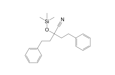 4-Phenyl-2-(2-phenylethyl)-2-(trimethylsiloxy)butyronitrile