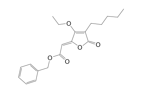 (2Z)-2-(3-ethoxy-5-oxo-4-pentyl-2-furanylidene)acetic acid (phenylmethyl) ester