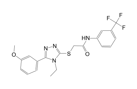 2-{[4-ethyl-5-(3-methoxyphenyl)-4H-1,2,4-triazol-3-yl]sulfanyl}-N-[3-(trifluoromethyl)phenyl]acetamide
