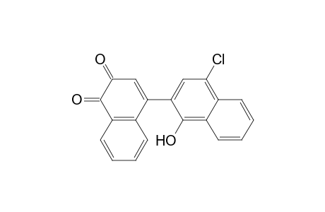 4-[4-chloro-1-hydroxy-2-naphthyl]-1,2-naphthoquinone