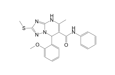 7-(2-methoxyphenyl)-5-methyl-2-(methylsulfanyl)-N-phenyl-4,7-dihydro[1,2,4]triazolo[1,5-a]pyrimidine-6-carboxamide