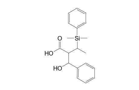 (SR,3RS)-3-Dimethyl(phenyl)silyl-2-[(RS)-.alpha.-hydroxybenzyl]butanoic acid