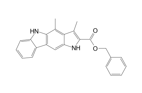 (phenylmethyl) 1,10-dimethyl-3,9-dihydropyrrolo[3,2-b]carbazole-2-carboxylate