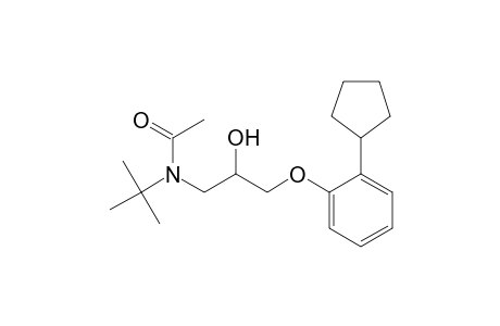1-(2-cyclopentylphenyloxy)-2-hydroxy-3-(N-acetyl-N-tert-butylamino)propane