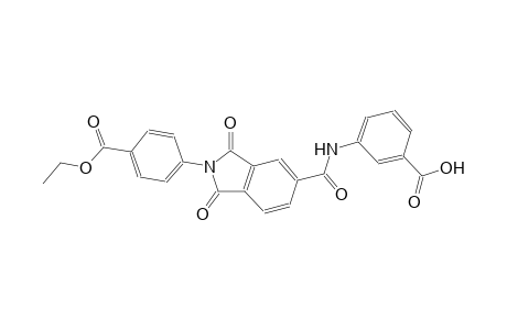 benzoic acid, 3-[[[2-[4-(ethoxycarbonyl)phenyl]-2,3-dihydro-1,3-dioxo-1H-isoindol-5-yl]carbonyl]amino]-