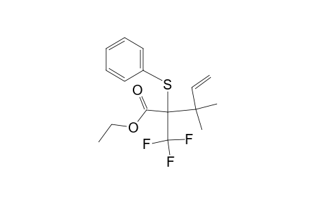 4-Pentenoic acid, 3,3-dimethyl-2-(phenylthio)-2-(trifluoromethyl)-, ethyl ester, (.+-.)-