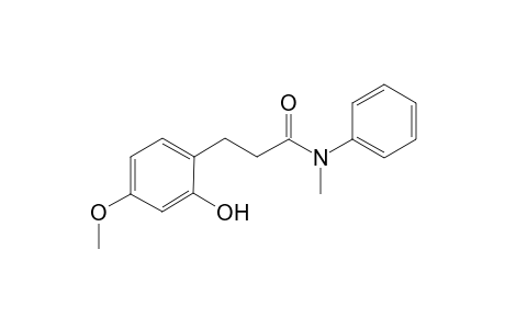 3-(2'-Hydryloxy-4'-methoxyphenyl)-N-methyl-N-phenylpropanamide