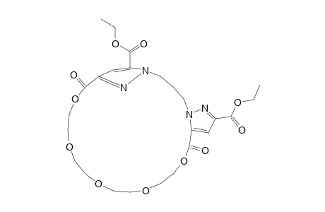19,26-Bis(ethoxycarbonyl)-3,6,9,12,15-pentaoxa-20,24,25,28-tetrazatricyclo[22.3.0.1(17,20)]octacosa-1(27),17(28),18,25-tetraen-2,16-dione