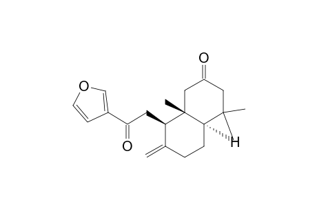 2(1H)-Naphthalenone, 8-[2-(3-furanyl)-2-oxoethyl]octahydro-4,4,8a-trimethyl-7-methylene-, [4aR-(4a.alpha.,8.beta.,8a.beta.)]-