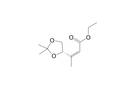 Ethyl 3-[(4S)-2,2-dimethyl-1,3-dioxolan-4-yl]-(2Z)-butenoate