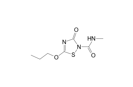 N-methyl-3-oxo-5-propoxy-delta 4-1,2,4-thiadiazoline-2-carboxamide
