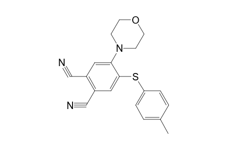 1,2-Benzenedicarbonitrile, 4-[(4-methylphenyl)thio]-5-(4-morpholinyl)-