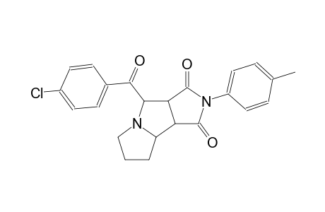 4-(4-chlorobenzoyl)-2-(4-methylphenyl)hexahydrodipyrrolo[1,2-a:3,4-c]pyrrole-1,3(2H,4H)-dione
