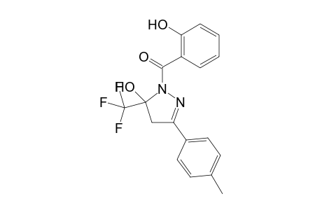 5-Hydroxy-3-(4-methylphenyl)-5-trifluoromethyl-4,5-dihydro-1H-1-(2-hydroxybenzoyl)pyrazole