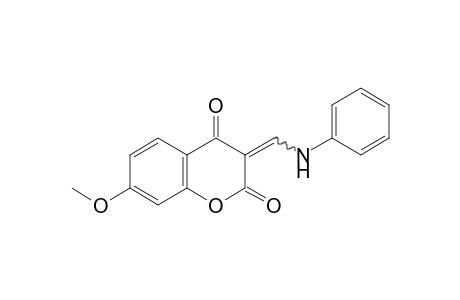 3-(anilinomethylene)-7-methoxy-2,4-chromandione