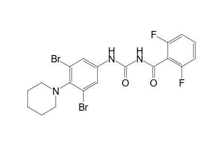 Benzamide, N-[[[3,5-dibromo-4-(1-piperidinyl)phenyl]amino]carbonyl]-2,6-difluoro-