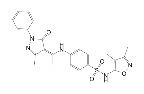 benzenesulfonamide, 4-[[(1Z)-1-(1,5-dihydro-3-methyl-5-oxo-1-phenyl-4H-pyrazol-4-ylidene)ethyl]amino]-N-(3,4-dimethyl-5-isoxazolyl)-