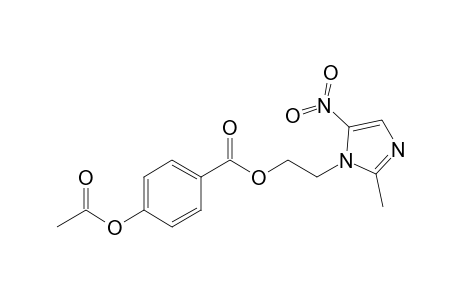 2-(2-Methyl-5-nitroimidazol-1-yl)ethyl 4-acetoxybenzoate