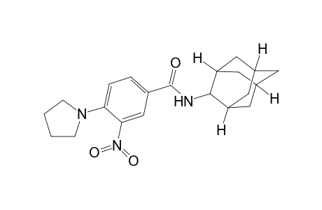 Benzamide, 3-nitro-4-(1-pyrrolidinyl)-N-tricyclo[3.3.1.1(3,7)]dec-2-yl-
