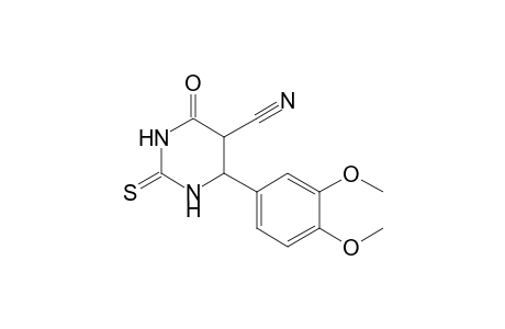 4-(3,4-dimethoxyphenyl)-6-keto-2-thioxo-hexahydropyrimidine-5-carbonitrile