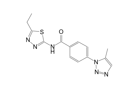 benzamide, N-(5-ethyl-1,3,4-thiadiazol-2-yl)-4-(5-methyl-1H-1,2,3-triazol-1-yl)-