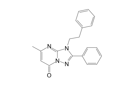 5-methyl-3-phenethyl-2-phenyl-3H-s-triazolo[1,5-a]pyrimidin-7-one