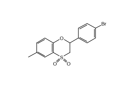 2-(p-BROMOPHENYL)-6-METHYL-1,4-BENZOXATHIAN, 4,4-DIOXIDE