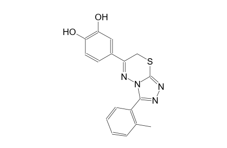 4-[3-(2-methylphenyl)-7H-[1,2,4]triazolo[3,4-b][1,3,4]thiadiazin-6-yl]-1,2-benzenediol