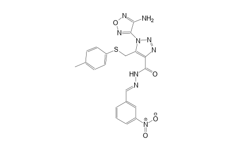 1-(4-amino-1,2,5-oxadiazol-3-yl)-5-{[(4-methylphenyl)sulfanyl]methyl}-N'-[(E)-(3-nitrophenyl)methylidene]-1H-1,2,3-triazole-4-carbohydrazide
