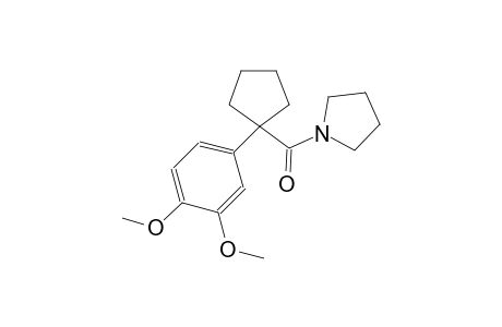 [1-(3,4-dimethoxyphenyl)cyclopentyl]-(1-pyrrolidinyl)methanone