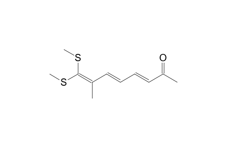 8,8-Bis(methylthio)-7-methyl-3,5,7-octatrienyl-2-one