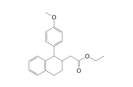 Ethyl 1-(p-methoxyphenyl)-1,2,3,4-tetrahydro-2-naphthaleneacetate