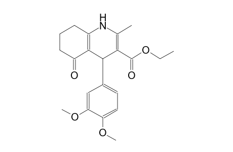 ethyl 4-(3,4-dimethoxyphenyl)-2-methyl-5-oxo-1,4,5,6,7,8-hexahydro-3-quinolinecarboxylate