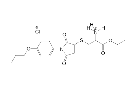 2-propanaminium, 3-[[2,5-dioxo-1-(4-propoxyphenyl)-3-pyrrolidinyl]thio]-1-ethoxy-1-oxo-, chloride
