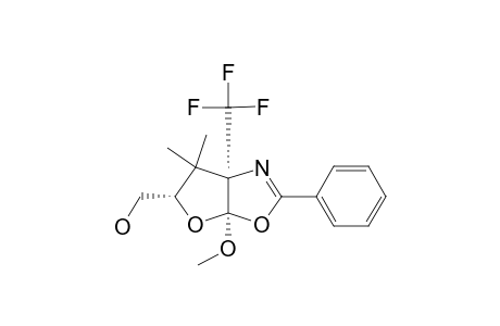 6,6-DIMETHYL-5-HYDROXYMETHYL-3A-METHOXY-2-PHENYL-6A-TRIFLUOROMETHYL-TETRAHYDROFURANO-[2,3-D]-OXAZOLINE