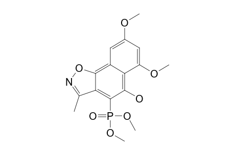 6,8-DIMETHOXY-4-DIMETHYLPHOSPHONO-5-HYDROXYNAPHTH-[2,1-D]-ISOXAZOLE
