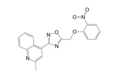 Quinoline, 2-methyl-4-[5-[(2-nitrophenoxy)methyl]-1,2,4-oxadiazol-3-yl]-