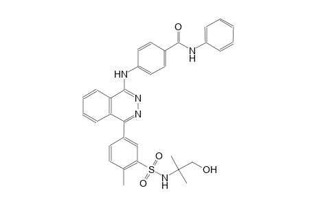 4-{[4-(3-{[(2-hydroxy-1,1-dimethylethyl)amino]sulfonyl}-4-methylphenyl)-1-phthalazinyl]amino}-N-phenylbenzamide