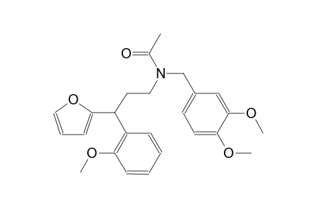N-(3,4-dimethoxybenzyl)-N-[3-(2-furyl)-3-(2-methoxyphenyl)propyl]acetamide