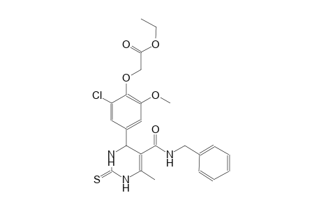 ethyl (4-{5-[(benzylamino)carbonyl]-6-methyl-2-thioxo-1,2,3,4-tetrahydro-4-pyrimidinyl}-2-chloro-6-methoxyphenoxy)acetate